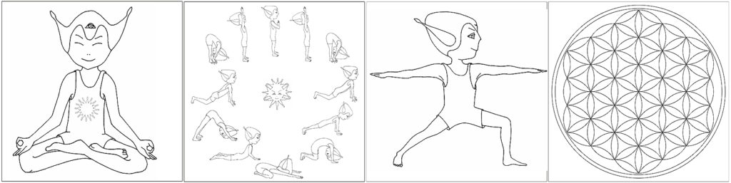 Malbuch Kinderyoga Yoga mit Mukti ebook